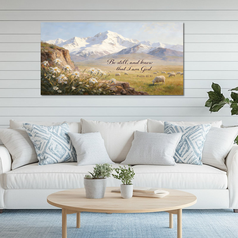 Art mural de Christian Scripture, H 12 po x l 24 po