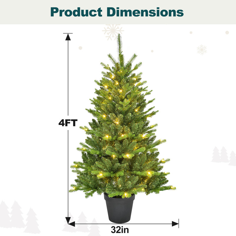 Mini sapin de Noël artificiel en pot
