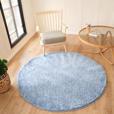 Marquiesha Solid Colour Denim Area Rug