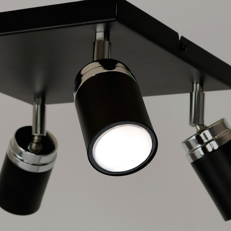 Baine 6 - Light Simple Pendant, Black/Silver