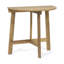 Table en bois naturel, forme demi-ronde, pliable pour le rangement Bistro Design