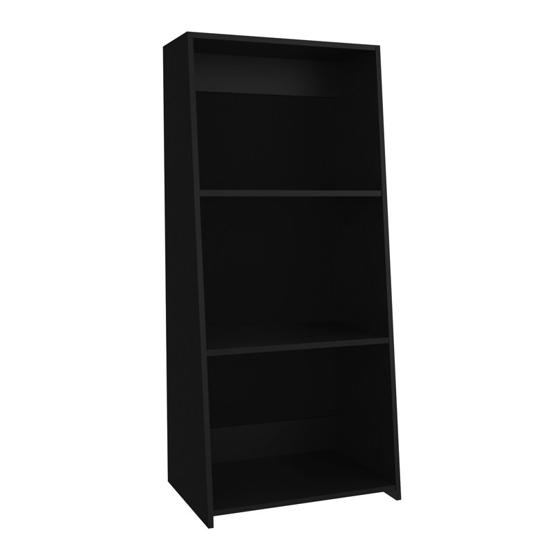 Black 47" Three Bookcase - Functional Storage For Living Rooms & Bedrooms In Elegant Homes