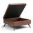 Owen 36"W Upholstered Square Coffee Table Storage Ottoman with Lift Top and Solid Wood Legs-91266672