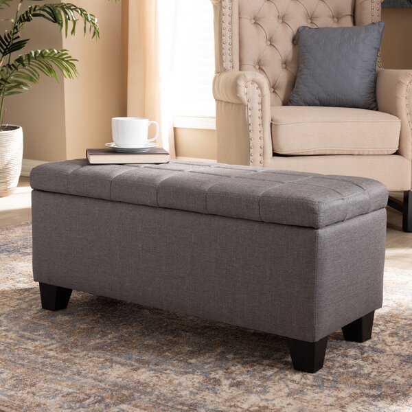 Winston Porter Stegall Upholstered Storage Ottoman & Reviews | Wayfair