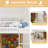 Queen Murphy Bed With Hidden Storage & Modern Woven Design,White-783889450-783889455