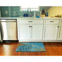  Teal Kitchen Rugs and Mats 2 Piece Non Slip Washable