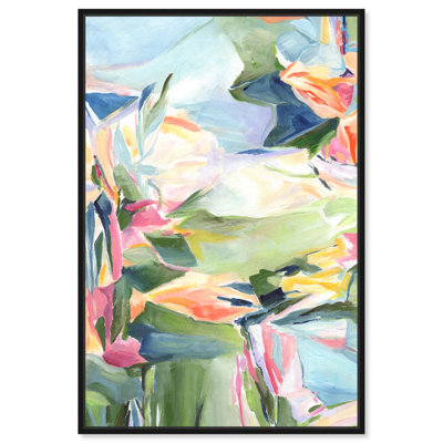 Sunkissed Garden Canvas Floral Abstract Art by Art Remedy