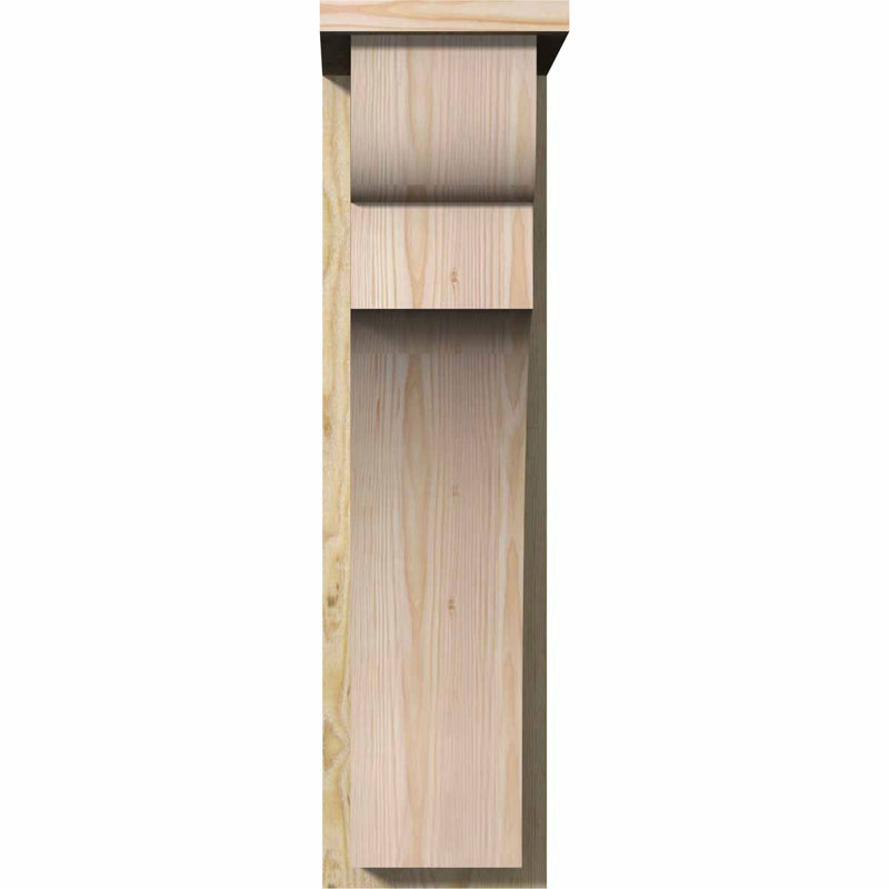 Yorkshire Yorktown avec plaque arrière, H 30 po x l 8 po x P 14 po, Sapin de Douglas, Sciage brut