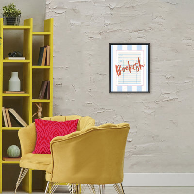 Bookish Library Card Floating Frame, design by Nadia Hassan