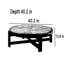 Table basse ronde en bois massif Luxe