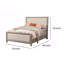Lit standard tapissier à profil bas Brito-1218503043