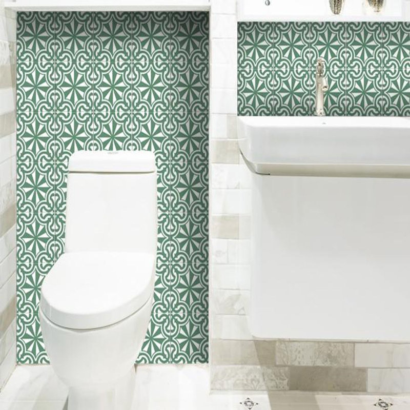 Carreau de mosaïque auto-adhésif en vinyle Glenda, H 4 po x l 4 po x P 0,1 po