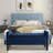 Velvet Upholstered Storage Bench-1118621077
