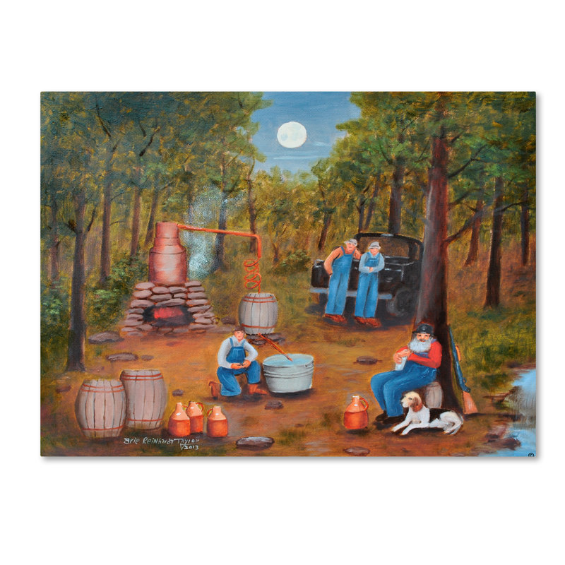 Dugazon 'Moonshine Run' Print on Wrapped Canvas, 14" H x 19" W