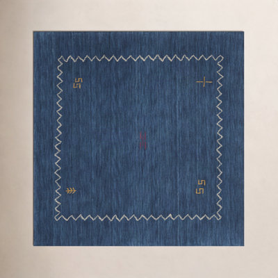 Tapis en laine tissé à plat à la main Danforth