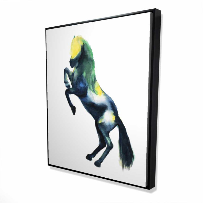 «Greeting Horse», toile illustrative pour enfants, H 61,25 po x l 49,25 po