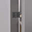 44 - 48 "x 76" Porte de salle de bain coulissante avec quincaillerie, verre trempé transparent de 1/4 "de 6 mm, cadre en aluminium, coffre-fort et souci, paquet