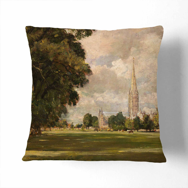 Salisbury Cathedral Vol.3 Scatter Cushion, Black, 40cm H x 40cm W x 15cm D