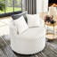 Fauteuil rembourré 3D à roulettes - Créez un coin salon confortable et contemporain pour votre maison