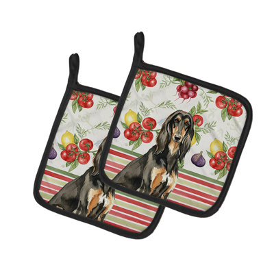 Paire de porte-casseroles noirs et brun clair