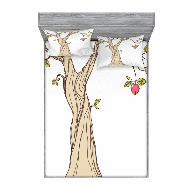 Microfiber Sheet Set, Queen Sheet Set with Fitted Sheet