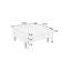 Mobilier de salon rosé, modulaire 5 pièces avec et chaise, modulaire en tissu, coussins inclus-2140537114
