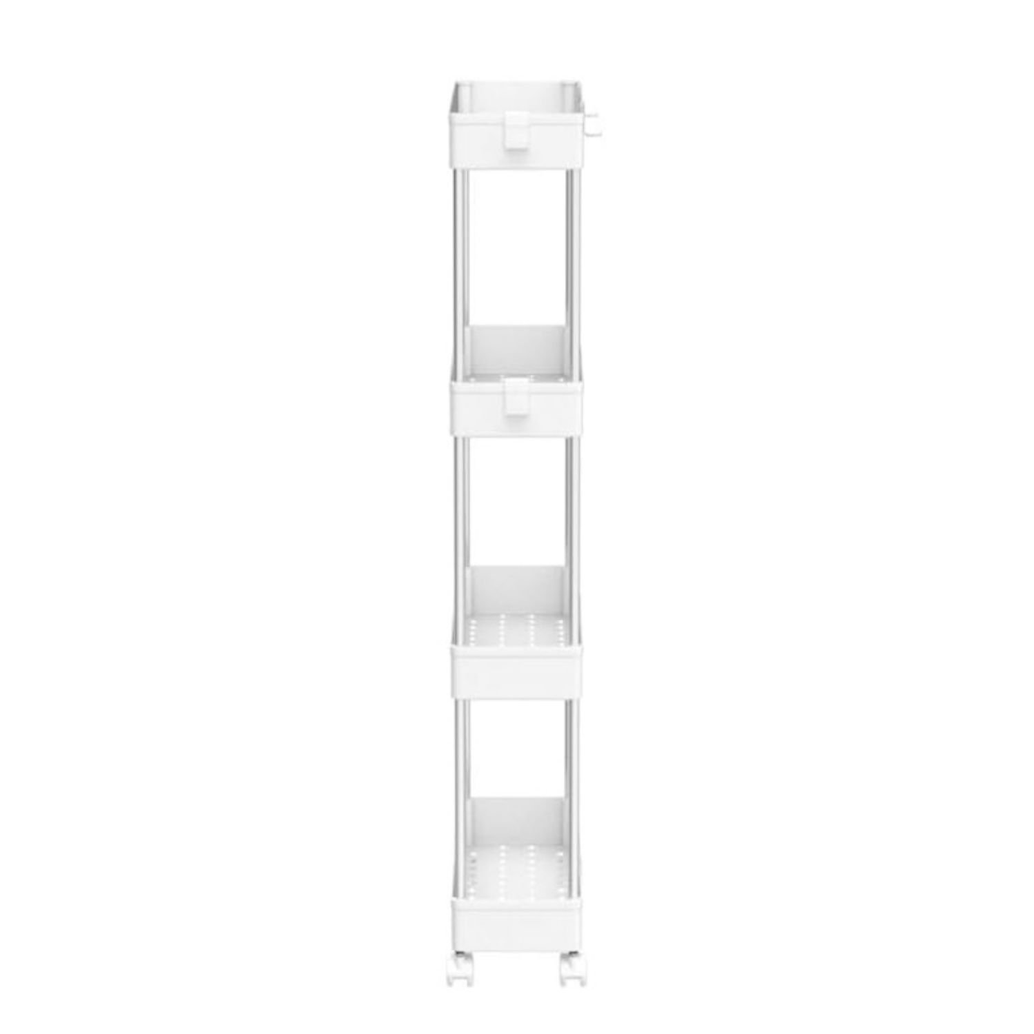 Rebrilliant 4 Tier Slim Storage Cart Mobile Shelving Unit - Wayfair Canada