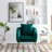 Accent Armchair with Ottoman-1712181958