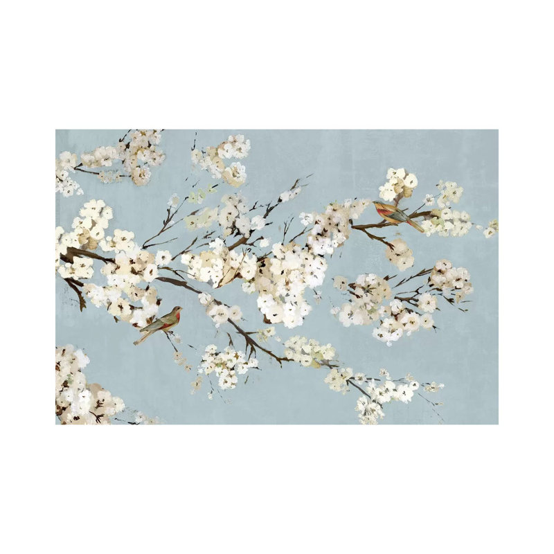 Kimono with Birds I 1 Piece Wrapped Canvas Painting, 30.48 cm H x 45.72 cm W