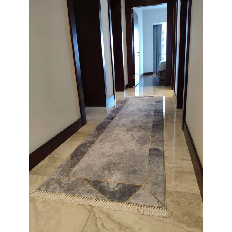 Tapis Masanao avec envers antidérapant, Tapis de couloir 3 pi 3 po x 9 pi 10 po