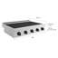 ZLINE Autograph 36 in. Paramount Induction Rangetop w/ 5 Elements in Satin Steel and Black Accents-240403312
