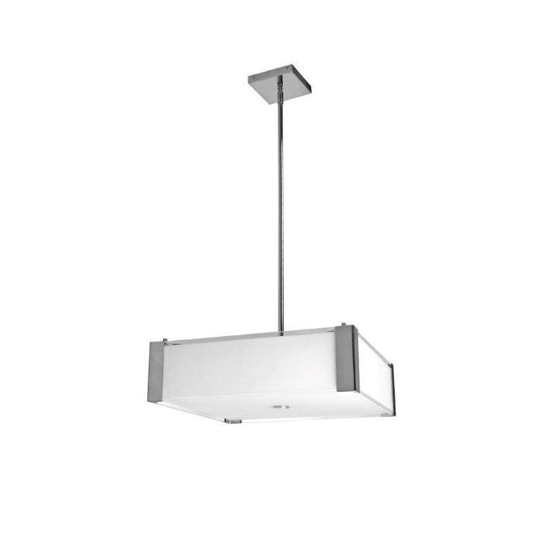Lustre carré/rectangulaire à 4 lumières ombrées Kaison