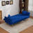 72.5" Modern Velvet Futon Tufted Folding Sofa Bed Convertible Couch With Two Throw Pillows, Suitable For Living Room, Bedroom, And Apartment-529725322