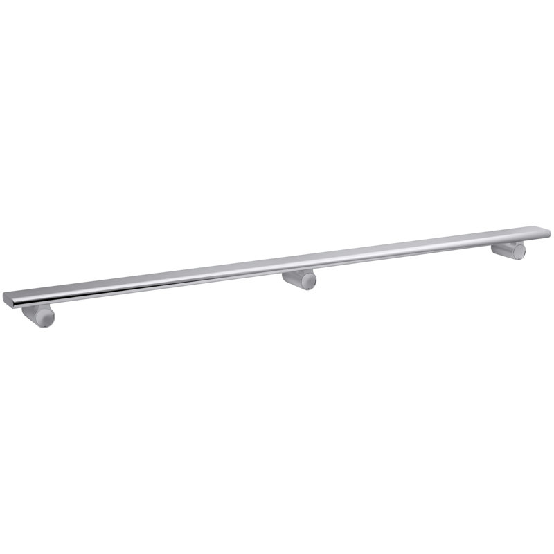 Choreograph 40" W Bathroom Shelf, Bright Polished Silver