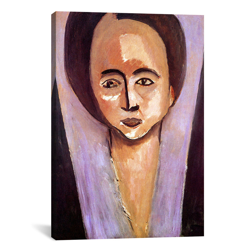 « portrait of sarah stein » par henri matisse, reproduction d’art sur toile, H 40 po x l 26 po x P 0,75 po