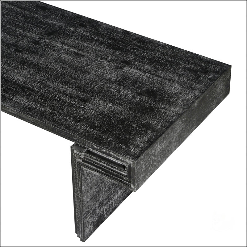 Table basse American Vintage, Noir antique