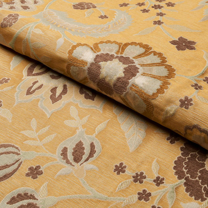 Tissu floral Alessia, Or