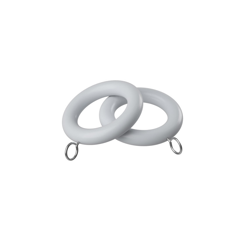 28Mm Woodland Ring Pk 4, White