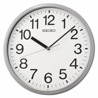 QXA756NLH Wall Clock, Gray