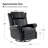 Hayliee Waxed Leather Swivel Glider and Rocker Recliner-397259481
