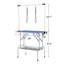 66.2'' H x 36'' W x 24'' D Steel Foldable Folding Grooming Table-101829152-101829153