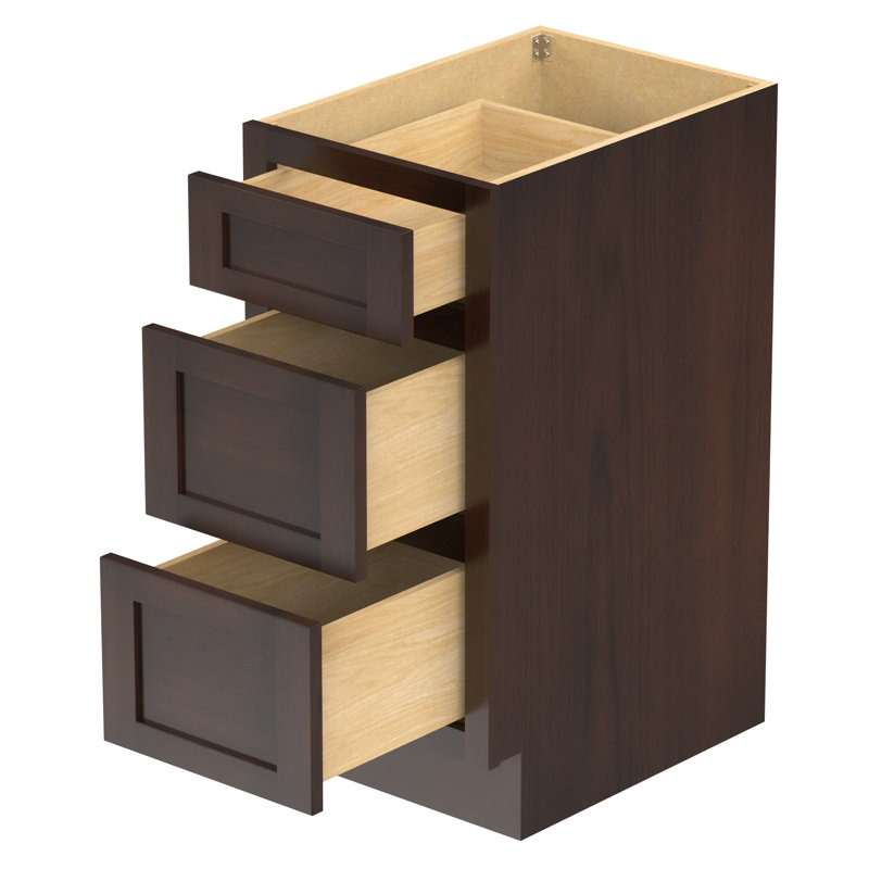 Base de meuble-lavabo simple Hibbard seulement, Brun, H 32,5 po x l 15 po x p 21 po