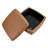 Janice Genuine Leather Upholstered Storage Ottoman