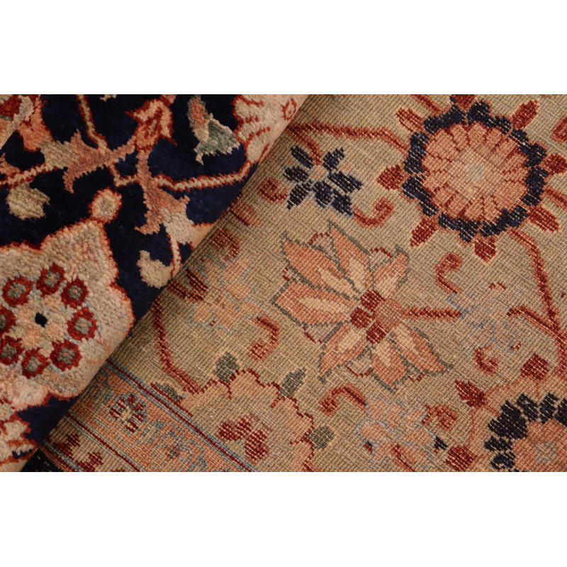 Tapis rouille / brun en laine noué à la main 8 pi 2 po x 10 pi 7 po Abagail