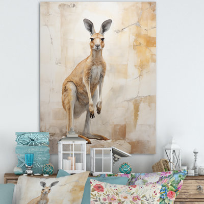 Minimal charmant kangourou III sur toile