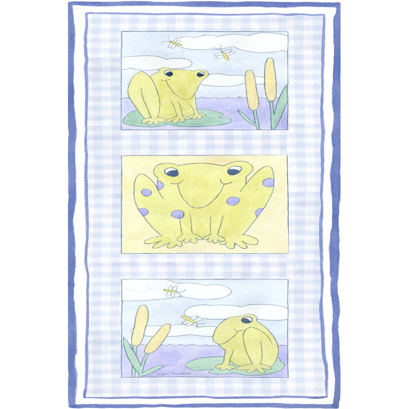 Frog Trio by Megan Meagher - Wrapped Canvas Painting, 122cm H x 81cm W