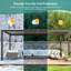 Pergola de toit entièrement en aluminium avec DEL solaire-110414835