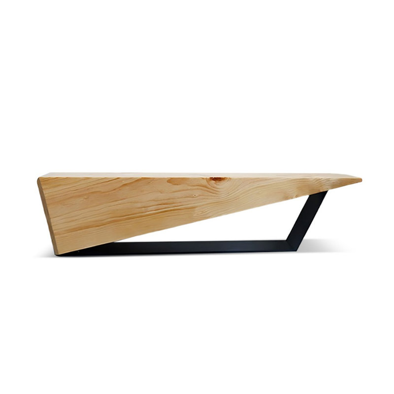 Meuble télé Modern Burlywood, H 15,75 po x L 13,78 po x l 62,99 po