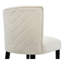 Le tabouret de comptoir de 27 pouces au design moderne avec un repose-pieds lisse et circulaire en tissu crée un look sophistiqué et luxueux