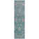 Machine Washable Indoor/Outdoor Xhevrie Teal Rug